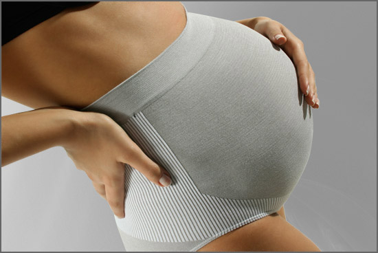Micro Modal Underwear for Pregnant Women, Silver Knitted seamless underwear